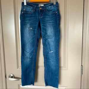 Blue skinny jeggings